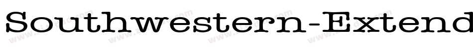 Southwestern-Extended Normal字体转换